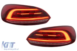 image-40-Fanali Luci Posteriori LED per VW Scirocco Hatchback 137 Mk3 08-14 Rosso Segnale Dinamico
