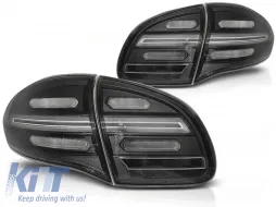 image-66-FANALI POSTERIORI A LED BAR NERI SEQ adatti per PORSCHE CAYENNE 10-15