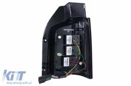 Fanali posteriori Full LED per VW Transporter V T5 Facelift 2010-2015 Dynamic Signal Fumo Rosso-image-6111433