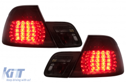 Fanali Posteriori LED per BMW Serie 3 E46 Coupé Cabrio 04.2003-2006 Fumé-image-6112818