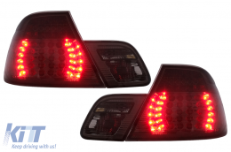 Fanali Posteriori LED per BMW Serie 3 E46 Coupé Cabrio 04.2003-2006 Fumé-image-6112821