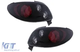 image-59-Fanali posteriori per Peugeot 206 CC 1998-2004 2 porte Nero Alogeni