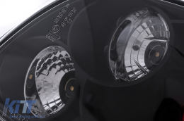 Fanali posteriori per Peugeot 206 CC 1998-2004 2 porte Nero Alogeni-image-6112884