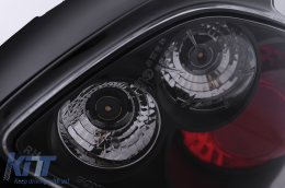Fanali posteriori per Peugeot 206 CC 1998-2004 2 porte Nero Alogeni-image-6112886