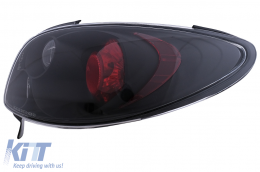 Fanali posteriori per Peugeot 206 CC 1998-2004 2 porte Nero Alogeni-image-6112887
