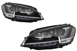 image-15-Fanária Emprós 3D LED Proboleís Hméras (DRL) katállhloi gia VW Golf 7 VII (2012-2017) Ashmí R-Line LED Dunamikí Seiriakí Roí Fotismós strofís