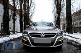 Fanária Emprós DAYLINE LED katállhloi gia VW Passat CC (2008-2012) DRL Look Mavro-image-6059457