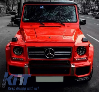 Fanária Emprós Dipló Xenon LED katállhloi gia Mercedes G-Class W463 (2005-2017) M Tetrágono Look-image-6018554
