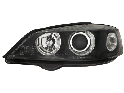 Fanária Emprós katállhloi gia Opel Vauxhall Astra G (09.1997-02.2004) Halo Rims Lamps Mavro-image-5992687