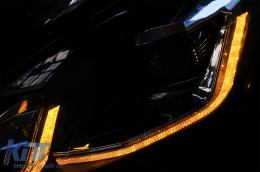 Fanária Emprós LED katállhloi gia VW Golf 6 VI (2008-2013) me Ananéosh G7.5 Look Ashmí Flowing Dunamikó Sequential Fotismós strofís-image-6070452