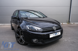 Fanária Emprós LED katállhloi gia VW Golf 6 VI (2008-2013) me Ananéosh G7.5 Look Ashmí Flowing Dunamikó Sequential Fotismós strofís-image-6089757