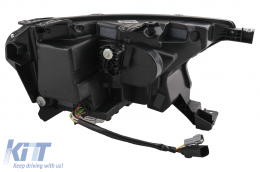 Fanária Emprós LED Light Bar Dunamikí othónh ekkínhshs katállhlo gia Ford Ranger Raptor (2015-2020) LHD Full Mavro House with Sequential Dunamikó Fotismós strofís Mítra Projector-image-6078866