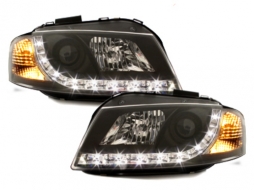 Fanária Emprós LED Proboleís Hméras (DRL) DAYLIGHT katállhlo gia Audi A3 8P (05.2003-03.2008) Mavro-image-59131