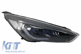 Fanária Emprós LED Proboleís Hméras (DRL) katállhloi gia Ford Focus III Mk3 (2015-2017) Dipló Xenon Schediasmós Dunamikó Flowing Turn Signals Demon Look-image-6033038