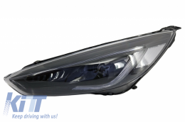 Fanária Emprós LED Proboleís Hméras (DRL) katállhloi gia Ford Focus III Mk3 (2015-2017) Dipló Xenon Schediasmós Dunamikó Flowing Turn Signals Demon Look-image-6033039