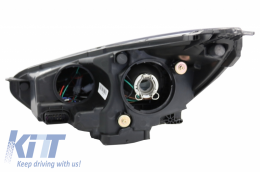 Fanária Emprós LED Proboleís Hméras (DRL) katállhloi gia Ford Focus III Mk3 (2015-2017) Dipló Xenon Schediasmós Dunamikó Flowing Turn Signals Demon Look-image-6033047