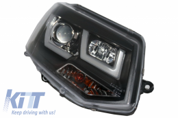 Fanária Emprós LED Proboleís Hméras (DRL) katállhloi gia VW Transporter T5 Multivan Ananéosh (2010-2015) U Tube Emfánish Xenon-image-6037472