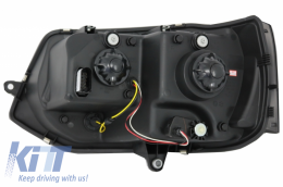 Fanária Emprós LED Proboleís Hméras (DRL) katállhloi gia VW Transporter T5 Multivan Ananéosh (2010-2015) U Tube Emfánish Xenon-image-6037473