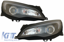 Fanária Emprós LED Proboleís Hméras (DRL) katállhloi gia Opel Astra J (2010-2015) TUBE LIGHT BLACK-image-6060655