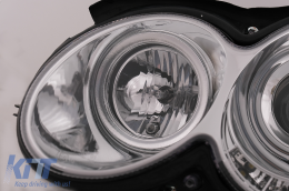 Fanária Emprós LED Proboleís Hméras (DRL) katállhloi gia Mercedes CLK W209 C209 Koupé A209 Kamprioléta (2003-2010) Chrómio-image-6093980