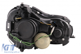 Fanária Emprós LED Proboleís Hméras (DRL) katállhloi gia Mercedes CLK W209 C209 Koupé A209 Kamprioléta (2003-2010) Chrómio-image-6093982