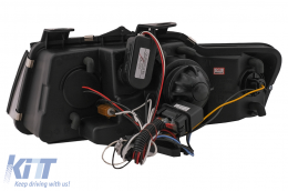 Fanária Emprós LED Proboleís Hméras (DRL) katállhloi gia Audi A4 Cabriolet B6 8H7 8HE (2002-2006) Mavro-image-6099117