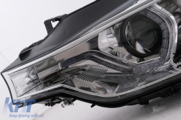 Fanária Emprós LED Proboleís Hméras (DRL) Mátia Aggélou katállhloi gia BMW Seirá 3 F30 F31 LCI Sedan Touring (2015-2019) Chrómio-image-6100801