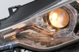 Fanária Emprós LED Proboleís Hméras (DRL) Mátia Aggélou katállhloi gia BMW Seirá 3 F30 F31 LCI Sedan Touring (2015-2019) Chrómio-image-6100814