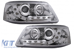 Fanária Emprós LED Proboleís Hméras (DRL) katállhloi gia VW Transporter T5 (04.2003-08.2009) Chrómio-image-6100831
