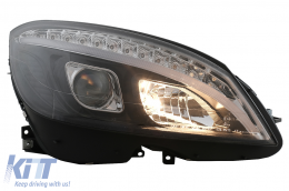 Fanária Emprós LED Tube Light katállhlo gia Mercedes C-Class W204 S204 (2007-2010) Mavro me diadochiká Dunamikó Fotismós strofís-image-6078551