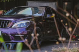 Fanária Emprós LED Tube Light katállhlo gia Mercedes C-Class W204 S204 (2007-2010) Mavro me diadochiká Dunamikó Fotismós strofís-image-6097139