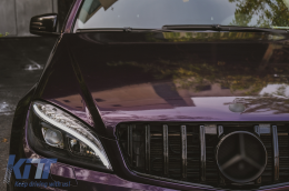 Fanária Emprós LED Tube Light katállhlo gia Mercedes C-Class W204 S204 (2007-2010) Mavro me diadochiká Dunamikó Fotismós strofís-image-6097143