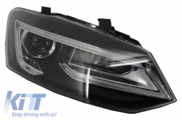 Fanária Emprós LED XENON HID katállhloi gia VW Polo 6R 6C 61 (2011-2017) Light Bar Devil Eye Look-image-6027458