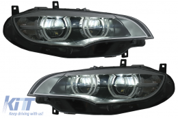 image-71-Fanária Emprós LED Xenón Mátia Aggélou 3D Dual Halo Zántes katállhles gia BMW X6 E71 (2008-2012)