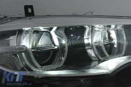 Fanária Emprós LED Xenón Mátia Aggélou 3D Dual Halo Zántes katállhles gia BMW X6 E71 (2008-2012)-image-6083028
