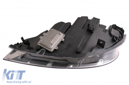 Fanária Emprós LED Xenón Mátia Aggélou 3D Dual Halo Zántes katállhles gia BMW X6 E71 (2008-2012)-image-6083045