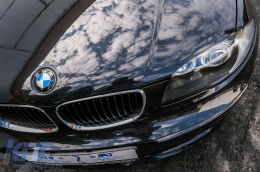 Fanária Emprós Mátia Aggélou katállhloi gia BMW Seirá 1 E81 E82 E87 E88 (2004-2011) 2 Zántes Halo Mavro-image-6073063