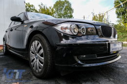 Fanária Emprós Mátia Aggélou katállhloi gia BMW Seirá 1 E81 E82 E87 E88 (2004-2011) 2 Zántes Halo Mavro-image-6073070