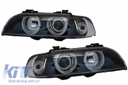 image-6-Fanária Emprós Mátia Aggélou katállhloi gia BMW Seirá 5 E39 (1996-2003) Ananéosh Schediasmós Mavro Chrom Edition