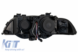 Fanária Emprós Mátia Aggélou katállhloi gia BMW Seirá 5 E39 (1996-2003) Ananéosh Schediasmós Mavro Chrom Edition-image-6044487