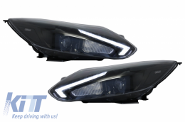 Fanária Emprós Osram LED katállhloi gia Ford Focus III Mk3 (2010-2014) Anabáthmish Xenón OEM Chalogóno-image-6042853