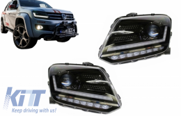 Fanária Emprós Osram LEDriving Plírhs LED katállhloi gia VW Amarok (2010-2021) Dunamikó Sequential Fotismós strofís Mavro-image-6053817
