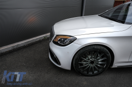 Fanária Emprós Plírhs LED katállhloi gia Mercedes S-Class W222 Maybach X222 (2013-2017) Ananéosh Look-image-6082429