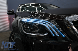 Fanária Emprós Plírhs LED katállhloi gia Mercedes S-Class W222 Maybach X222 (2013-2017) Ananéosh Look-image-6090172