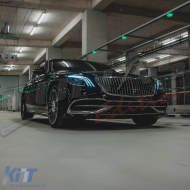 Fanária Emprós Plírhs LED katállhloi gia Mercedes S-Class W222 Maybach X222 (2013-2017) Ananéosh Look-image-6126942