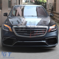Fanária Emprós Plírhs LED katállhloi gia Mercedes S-Class W222 Maybach X222 (2013-2017) Ananéosh Look-image-6126943