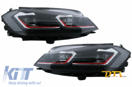 image-57-Fanária Emprós RHD LED katállhloi gia VW Golf 7.5 VII (2017-Up) GTI Look me diadochiká Dunamikó Fotismós strofís
