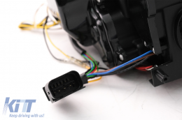 Fanária Emprós Xenón 3D Mátia Aggélou LED Proboleís Hméras (DRL) katállhloi gia BMW Seirá 3 E90 E91 LCI (2008-2011) Mavro-image-6089277