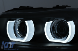 Fanária Emprós Xenón 3D Mátia Aggélou LED Proboleís Hméras (DRL) katállhloi gia BMW Seirá 3 E90 E91 LCI me AFS (2008-2011) Mavro-image-6090789