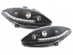 image-34-DAYLINE Headlights suitable for Seat Leon 1P Altea Toledo MK3 (06.2005-2009) LED DRL Optik Black